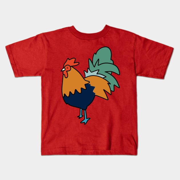 Rooster Kids T-Shirt by saradaboru